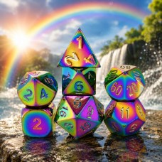 Dobbelst.Set Metaal Regenboog Tin doosje
* verwacht week 31 *