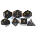 Dobbelst.Set Edelsteen Blauw Glitter Dobbelst.Set Edelsteen Blauw Glitter