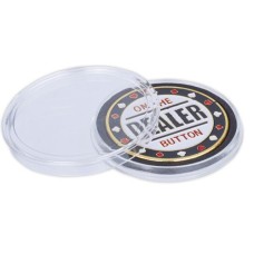 Dealerbutton Poker Metaal 4 cm.