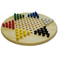 Halma-ster hout 29 cm m.gekl.pion